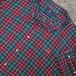 Vineyard Vines Performance Slim Fit Tucker Shirt Men's‎ XXL Plaid Button Down